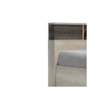 Κρεβάτι OLYMPUS pakoworld σε χρώμα castilo oak 140x200εκ