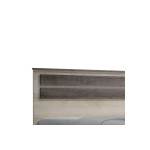 Κρεβάτι διπλό OLYMPUS pakoworld σε χρώμα castilo oak 140x200εκ