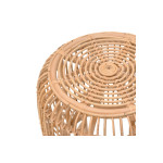 Σκαμπό Rajesty pakoworld rattan σε φυσική απόχρωση Φ60x46εκ