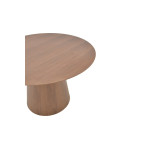 Τραπέζι Kayano pakoworld καρυδί mdf Φ120x72εκ