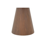 Βοηθητικό τραπέζι Kayano pakoworld καρυδί mdf Φ45x50εκ