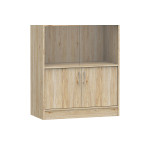 Βιβλιοθήκη Burcy pakoworld oak 80x40x177εκ