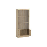 Βιβλιοθήκη Burcy pakoworld oak 80x40x177εκ