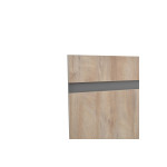 Κρεβάτι διπλό Elencia pakoworld σε oak με γκρι απόχρωση 160x200εκ