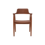 Πολυθρόνα Jambene pakoworld teak ξύλο σε καρυδί απόχρωση 57x54x79εκ
