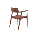 Πολυθρόνα Jambene pakoworld teak ξύλο σε καρυδί απόχρωση 57x54x79εκ