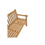Καναπές Nat pakoworld teak ξύλο σε φυσική απόχρωση 120x57x96εκ