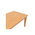 Τραπέζι Mady pakoworld teak ξύλο σε φυσική απόχρωση 200x100x75εκ