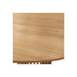 Τραπέζι Kenda pakoworld mindi ξύλο σε φυσική απόχρωση Φ120x75εκ