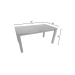 Τραπέζι Pablo pakoworld teak ξύλο σε φυσική απόχρωση 160x90x76εκ