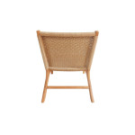 Πολυθρόνα Crosy pakoworld teak ξύλο σε φυσική απόχρωση 71x81x75εκ