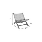 Πολυθρόνα Jerenze pakoworld φυσικό teak ξύλο-φυσικό rattan 65x78x68εκ