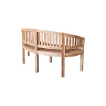Καναπές τριθέσιος Coren pakoworld φυσικό teak ξύλο 150x61x87εκ