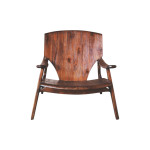 Πολυθρόνα Brazin pakoworld καρυδί teak ξύλο 72x71x77εκ