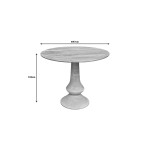 Τραπέζι Holy Inart mango ξύλο σε φυσικό χρώμα Φ97x80εκ