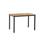 Τραπέζι Witte pakoworld MDF/Metal σε sonoma απόχρωση με μαύρο πόδι 110x70x76εκ