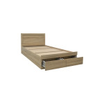 Κρεβάτι Olympus pakoworld με συρτάρι σε φυσική απόχρωση 120x200εκ
