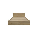 Κρεβάτι Olympus pakoworld με συρτάρι σε φυσική απόχρωση 150x200εκ