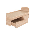 Κρεβάτι Regan pakoworld με συρτάρια σε oak απόχρωση 90x200εκ