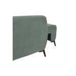 Kαναπές κρεβάτι τριθέσιος αναστρέψιμος Settee pakoworld ύφασμα με αποθηκευτικό χώρο σε μέντα απόχρωση 286x204x93εκ