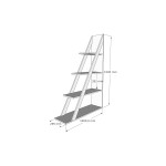 Βιβλιοθήκη Quina pakoworld σε oak απόχρωση 100x30x150εκ