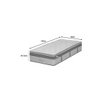 Στρώμα Utopia pakoworld pocket spring με ανώστρωμα 30-32cm 90x190εκ