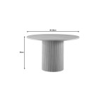 Τραπέζι Mesa pakoworld MDF σε Oak απόχρωση Φ120x75εκ