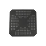 Τραπέζι Icon  pakoworld PP σε ανθρακί απόχρωση 80x80x74.5εκ