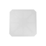 Τραπέζι Icon  pakoworld PP σε λευκή απόχρωση 80x80x74.5εκ
