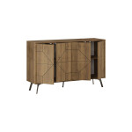Μπουφές Dune pakoworld σε καρυδί απόχρωση 123x35x77.4εκ