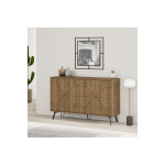 Μπουφές Dune pakoworld σε καρυδί απόχρωση 123x35x77.4εκ
