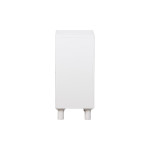 Κομοδίνο Emersi pakoworld MDF σε λευκή απόχρωση 40x32x70εκ
