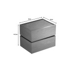 Κομοδίνο Sonlen pakoworld mdf σε oak απόχρωση 60x40x66εκ