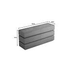 Συρταριέρα Sonlen pakoworld mdf σε oak απόχρωση 120x40x72εκ