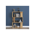 Βιβλιοθήκη Kadu pakoworld σε oak απόχρωση  72x22x108εκ