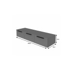 Κονσόλα με 3 συρτάρια Doha pakoworld σε λευκή απόχρωση 120x39x22cm