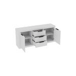 Μπουφές Doha pakoworld σε λευκή απόχρωση 180x45x80.5εκ