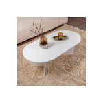Τραπέζι σαλονιού Tabletod pakoworld σε λευκή απόχρωση 119x60x40εκ