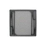 Τραπέζι catering Comfort pakoworld πτυσσόμενο σε λευκή απόχρωση 80x80x74εκ