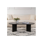 Τραπέζι σαλονιού Tabletod pakoworld σε μαύρη απόχρωση 119x60x40εκ