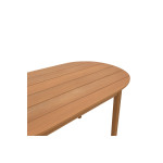 Τραπέζι Skyl pakoworld teak ξύλο σε φυσική απόχρωση 190x90x75εκ