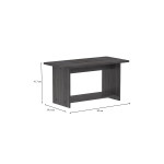Τραπέζι Kumba pakoworld σε ανθρακί-wenge απόχρωση 80x40x42εκ