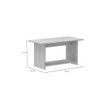 Τραπέζι Kumba pakoworld σε oak απόχρωση 80x40x42εκ