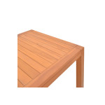 Τραπέζι Vocaly pakoworld teak ξύλο σε φυσική απόχρωση 200x100x75εκ