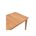 Τραπέζι Ory pakoworld teak ξύλο σε φυσική απόχρωση 160x80x75εκ