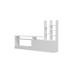 Σύνθετο σαλονιού Seruno pakoworld σε λευκή απόχρωση 170x25x100εκ