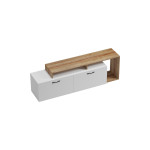 Έπιπλο τηλεόρασης Tobler pakoworld σε oak- λευκή απόχρωση 170x40x53εκ