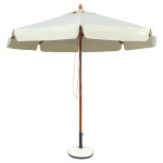 SOLEIL ομπρέλα ξύλινη στρόγγυλη (Φ 3m)  Kempass