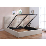 Κρεβάτι διπλό με αποθηκευτικό χώρο MAX (160x200) Ύφασμα Sand