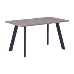 Τραπέζι BAXTER (140x80x75) Sonoma Oak/Βαφή Μαύρη